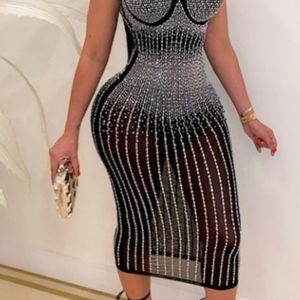 After hours decadence dazzling dress... size large